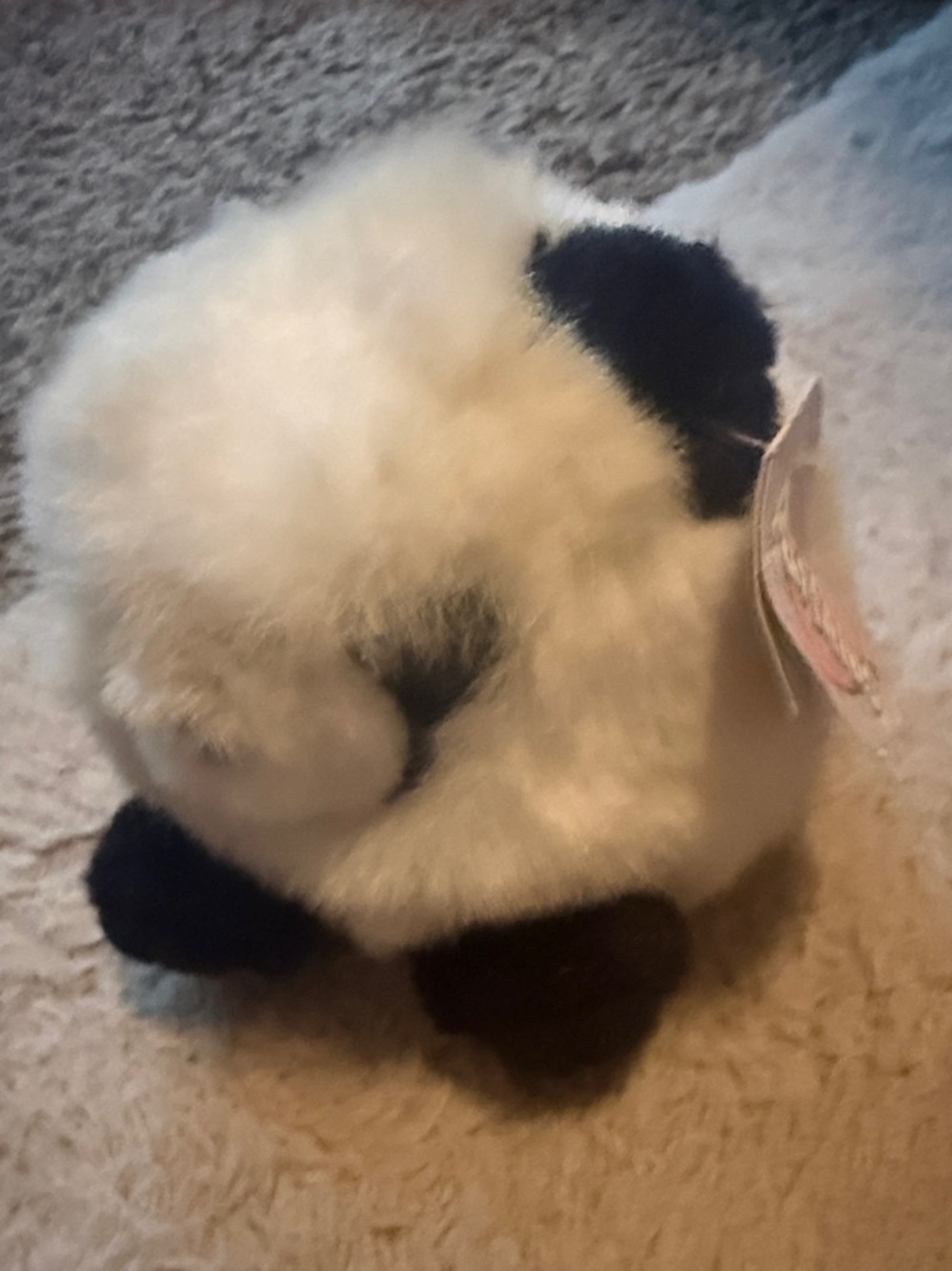 Puffkins PETER THE PANDA BEAR 4" Plush STUFFED ANIMAL Toy NEW 1994
